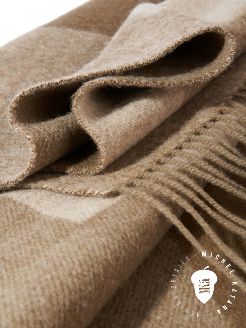 JACQUARD VERT, длиный ШАРФ из мягчайшей шерсти MERINOS из пряжи средней тяжести, коллекционная линия CONFRONTATION (Собственный Взгляд) FJq.W255_5100302.85/VERT